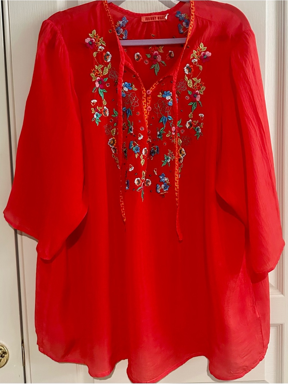 Johnny Was embroidered top